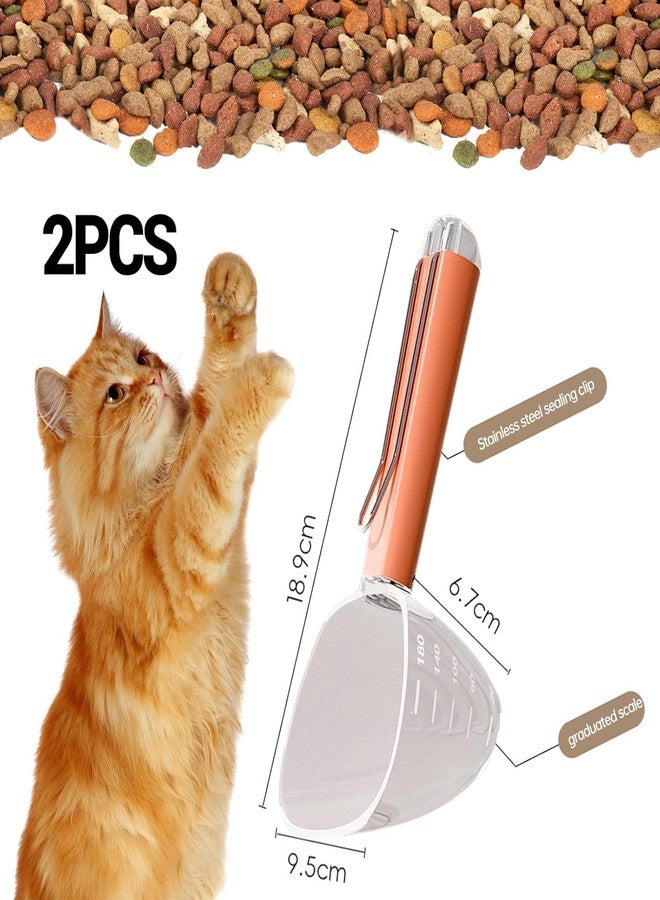 Fennec Mart Multi Use Magnetic Food Bag Clip & Measuring Spoon Durable Clear Clamp for Pet Food, Rice, Coffee Ideal for Kitchen or Pet Feeding Station (Multi Colour) (2) - Image 3